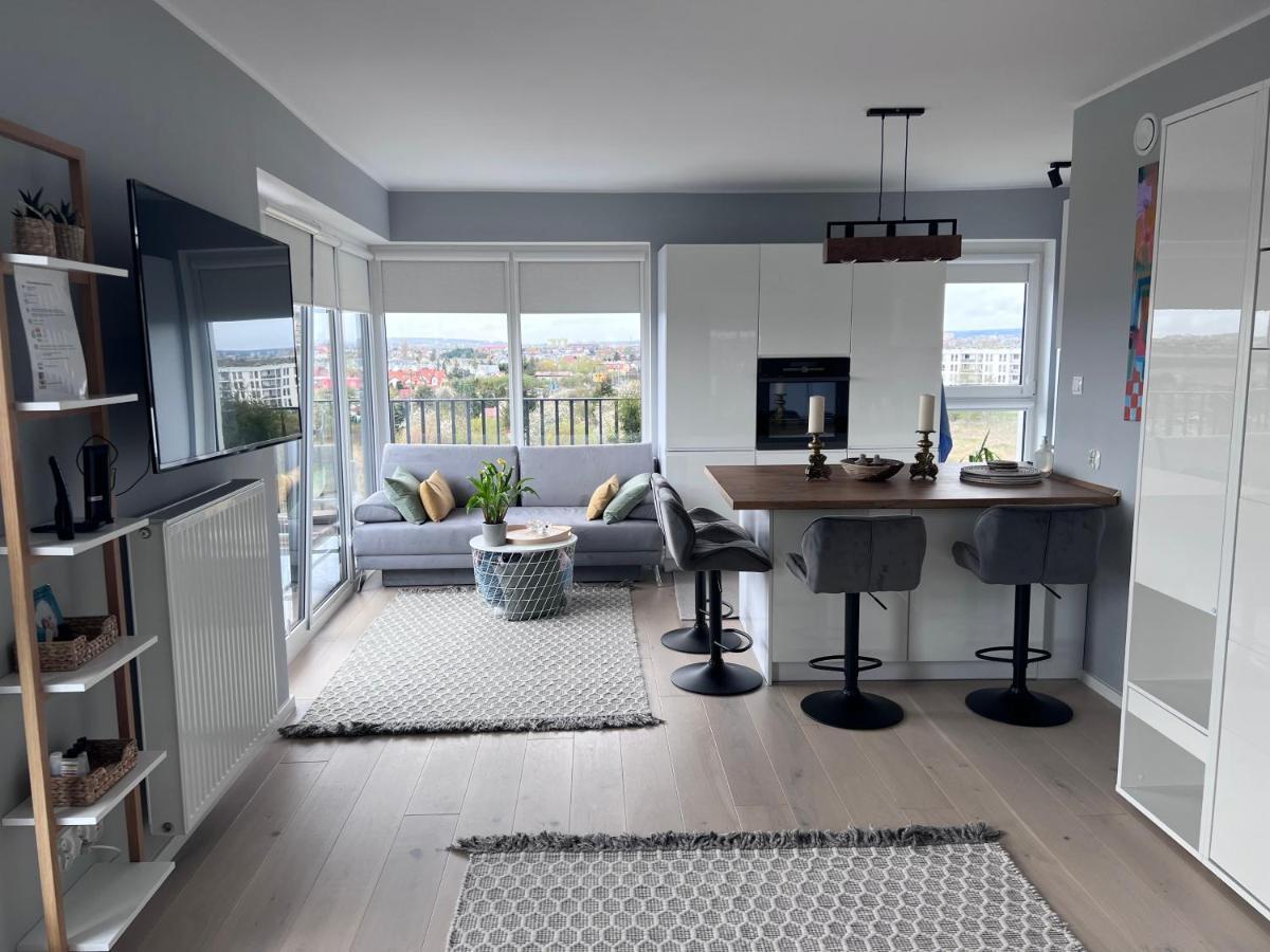 Przytulne Z Widokiem Apartment Szczecin Bagian luar foto